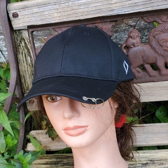 Black Cotton punk/ goth cap NEW/ - Picture 9 of 10